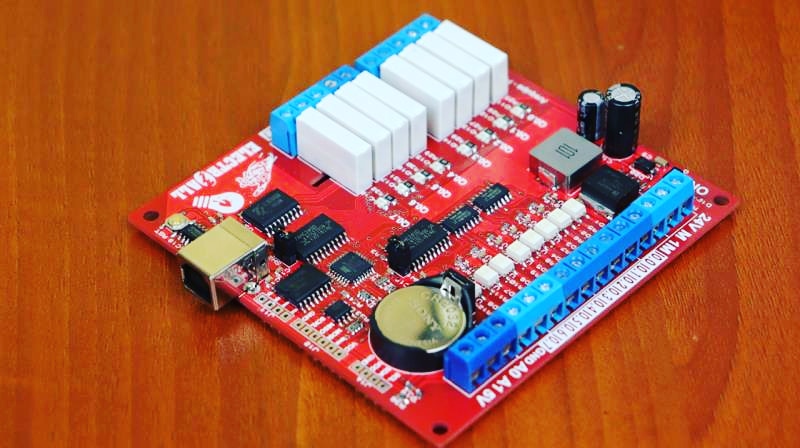 red pcb assembly