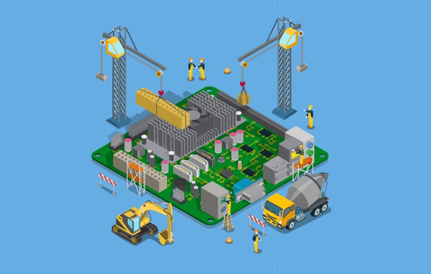 PCBs with green solder mask used in automotive and medical applications
