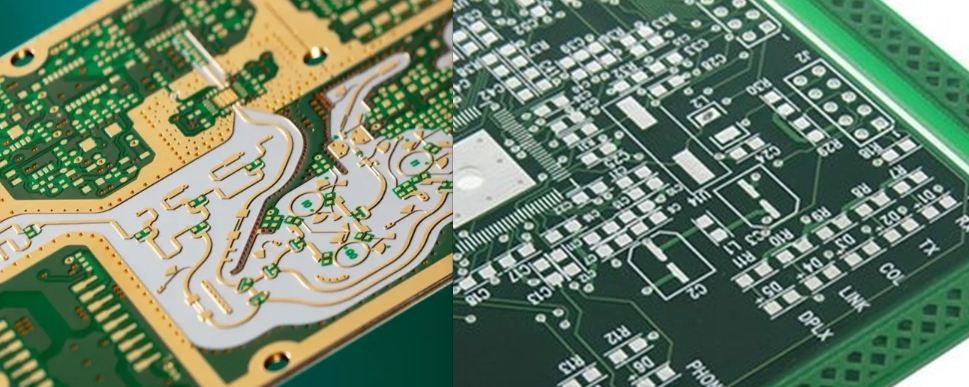 ENIG vs Immersion Silver comparison chart for high-frequency PCB design