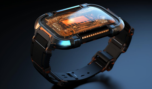 Future wearable tech with advanced ICs.