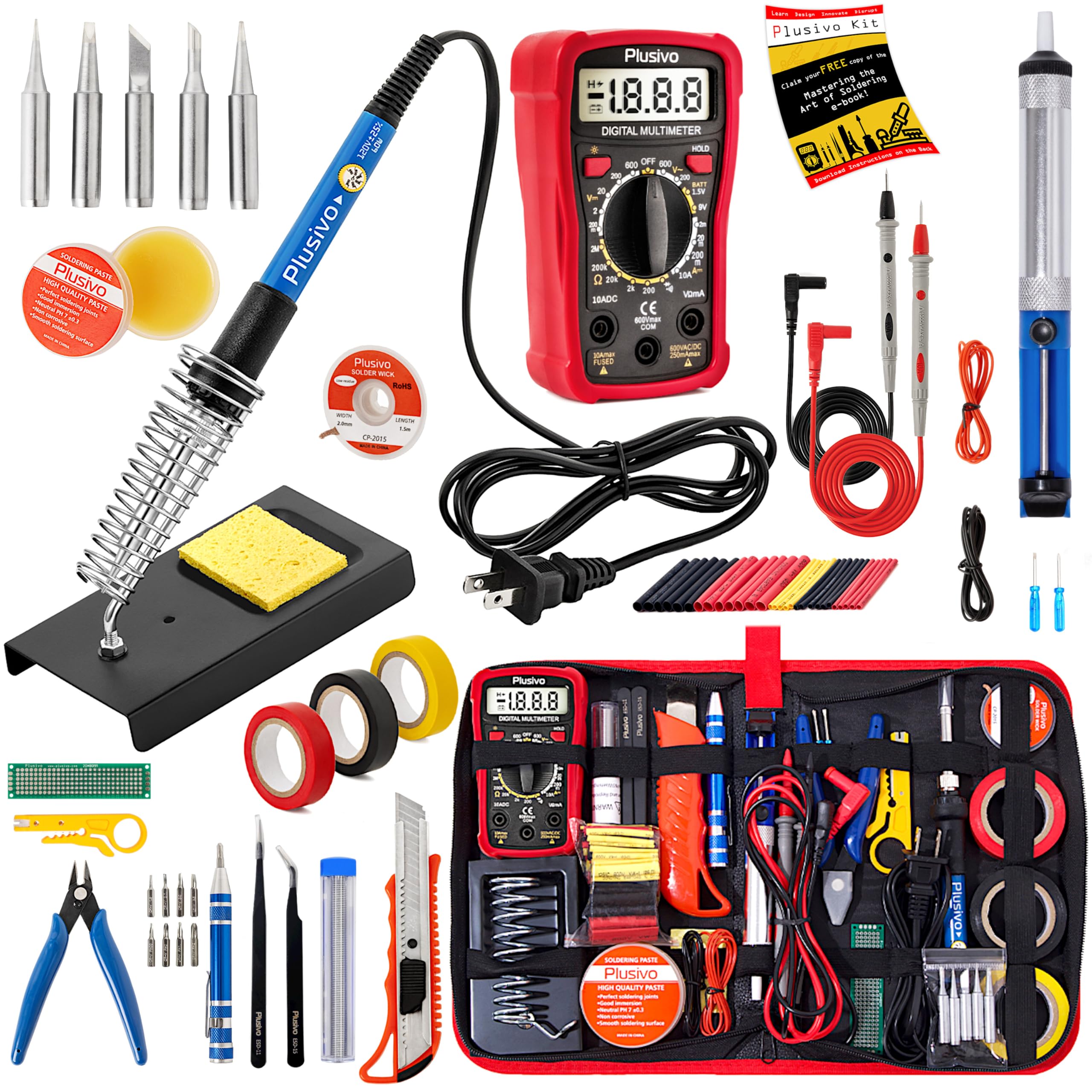 Hobbyist workbench setup with tools for FR-4 PCB assembly
