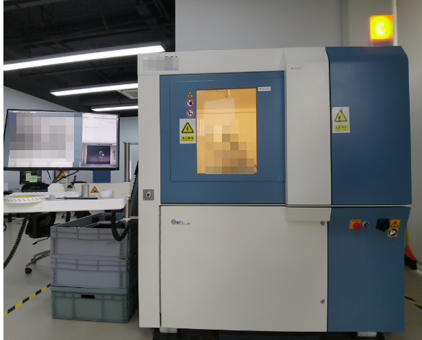 Advanced PCB X-ray inspection equipment in a manufacturing setting