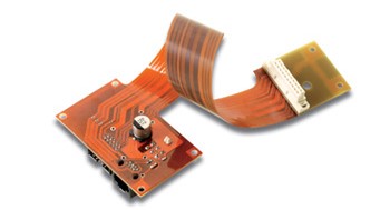 Flexible PCB substrate demonstrating bendability for unique designs