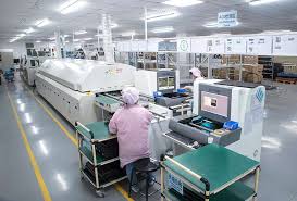 AOI system setup in a PCB manufacturing line