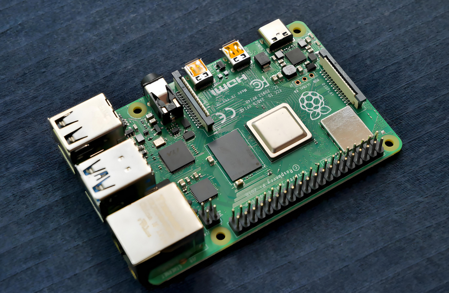 Completed SMT-assembled PCB with no visible defects