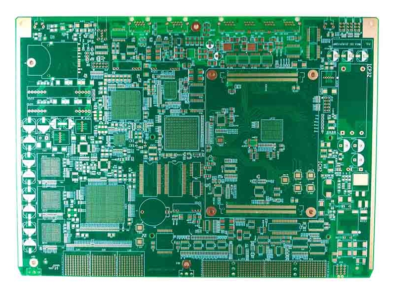 Multi-layer PCB design for smart home device with labeled components