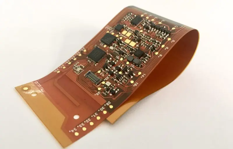 Flexible PCB in automotive design showing bendability for tight spaces