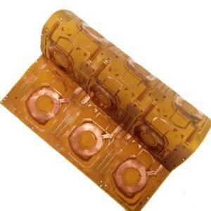 Flexible PCB in automotive dashboard for compact electronic systems.