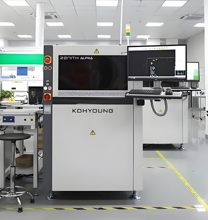 Futuristic 3D AOI system in a PCB manufacturing facility