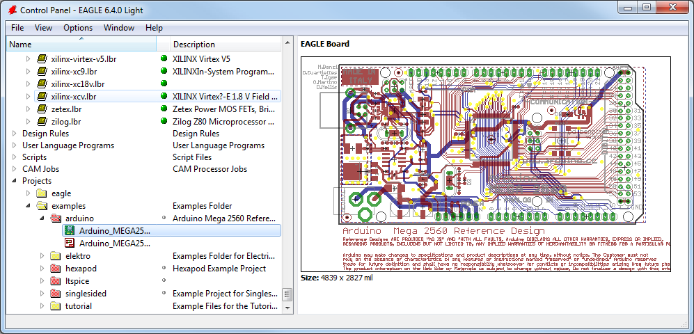 Eagle PCB design software interface for beginners