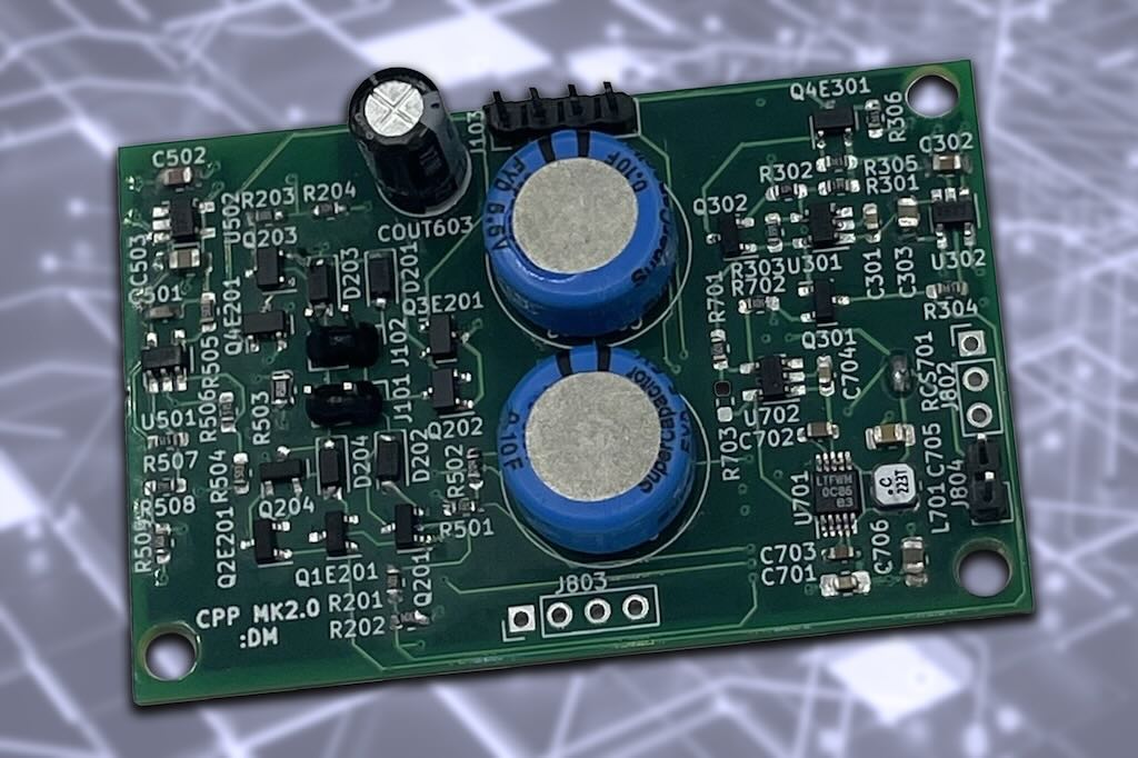 Completed PCB assembly with LCC magnetic sensor for industrial application