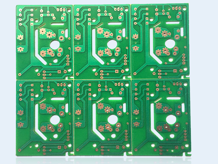 Single-sided PCB calculator circuit diagram for basic arithmetic operations
