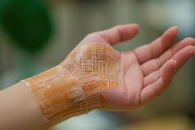 Thin flex PCB design for skin contact in medical wearables