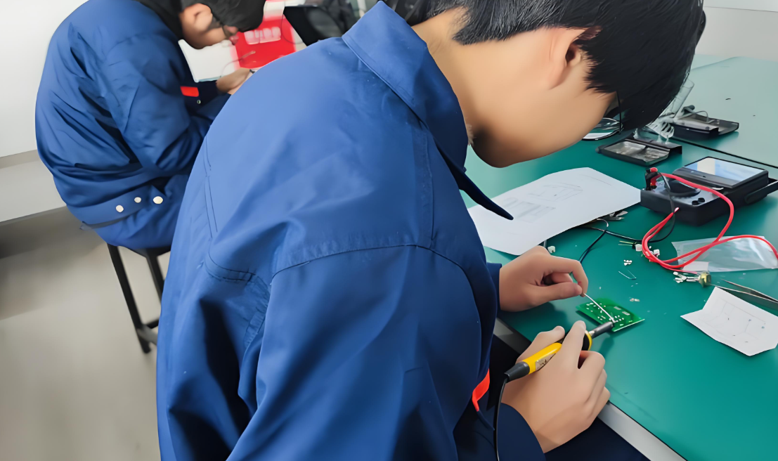 Hand soldering certification training for electrical engineers