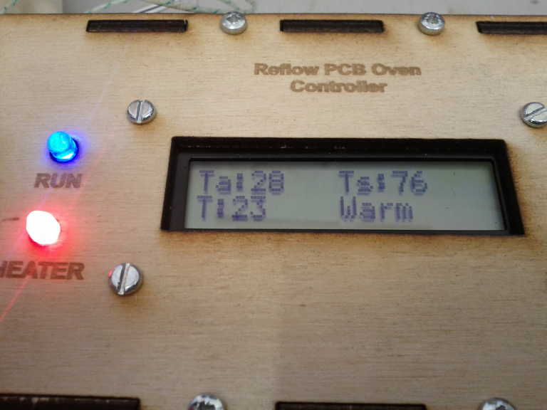 Reflow oven with PCB for SMT soldering process