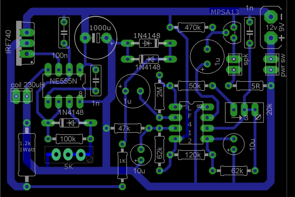 PCB layout for home appliance project in online design tool
