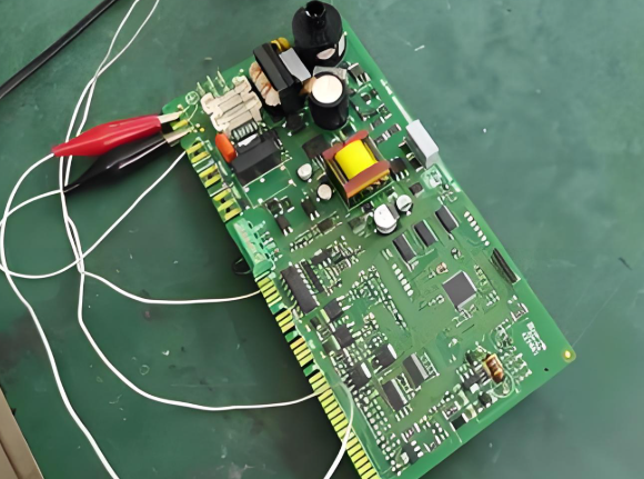 Successfully repaired PCB functioning in an electronic device."