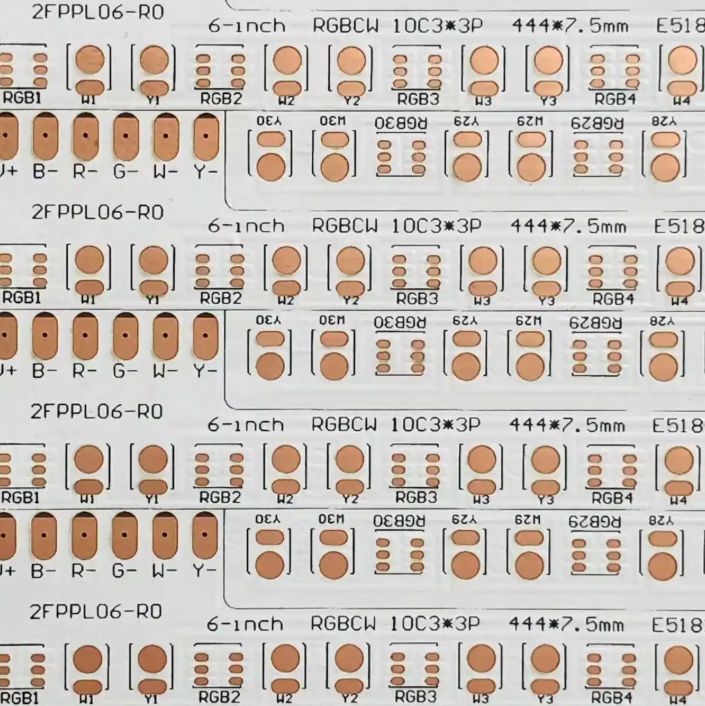 Planning diagram for LED strip PCB design with component layout.
