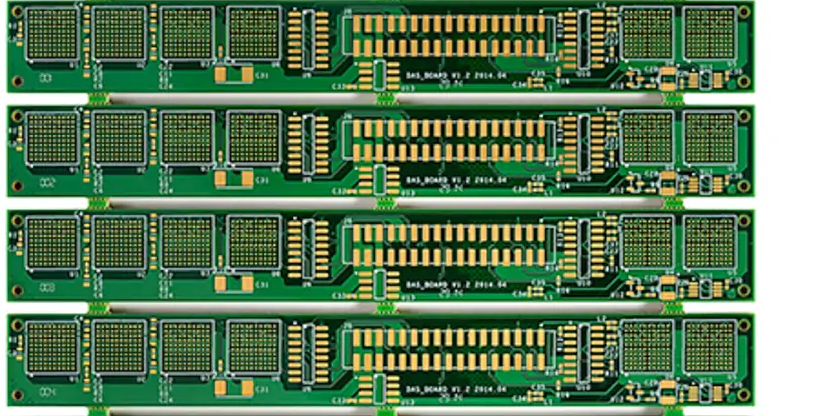 High-density PCB layout for surgical robots with fine traces and microvias