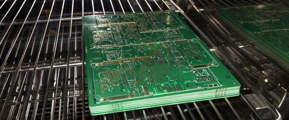 PCB drying in oven for moisture removal
