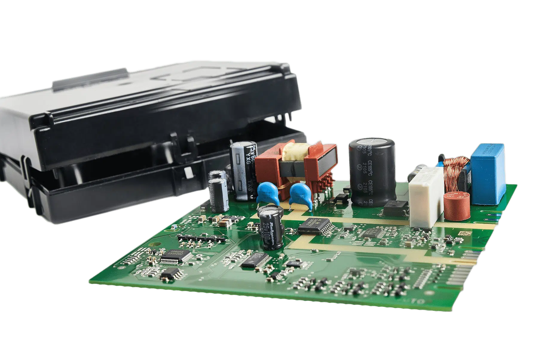 Home appliances with control PCBs using different substrate materials