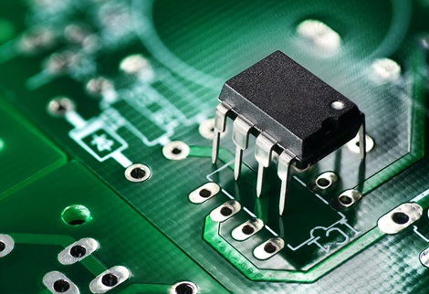 Mixed Technology PCB with SMT and THT components for consumer electronics."