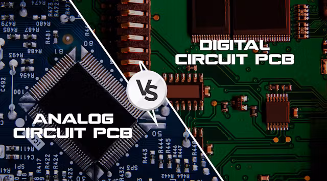 PCB routing example for robotics control with separated signal paths