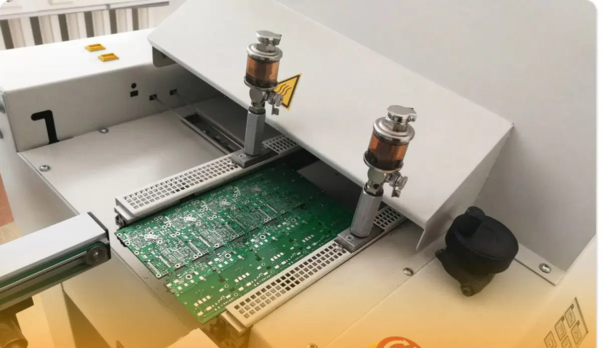 Completed 3D printed circuit board for DIY design at home