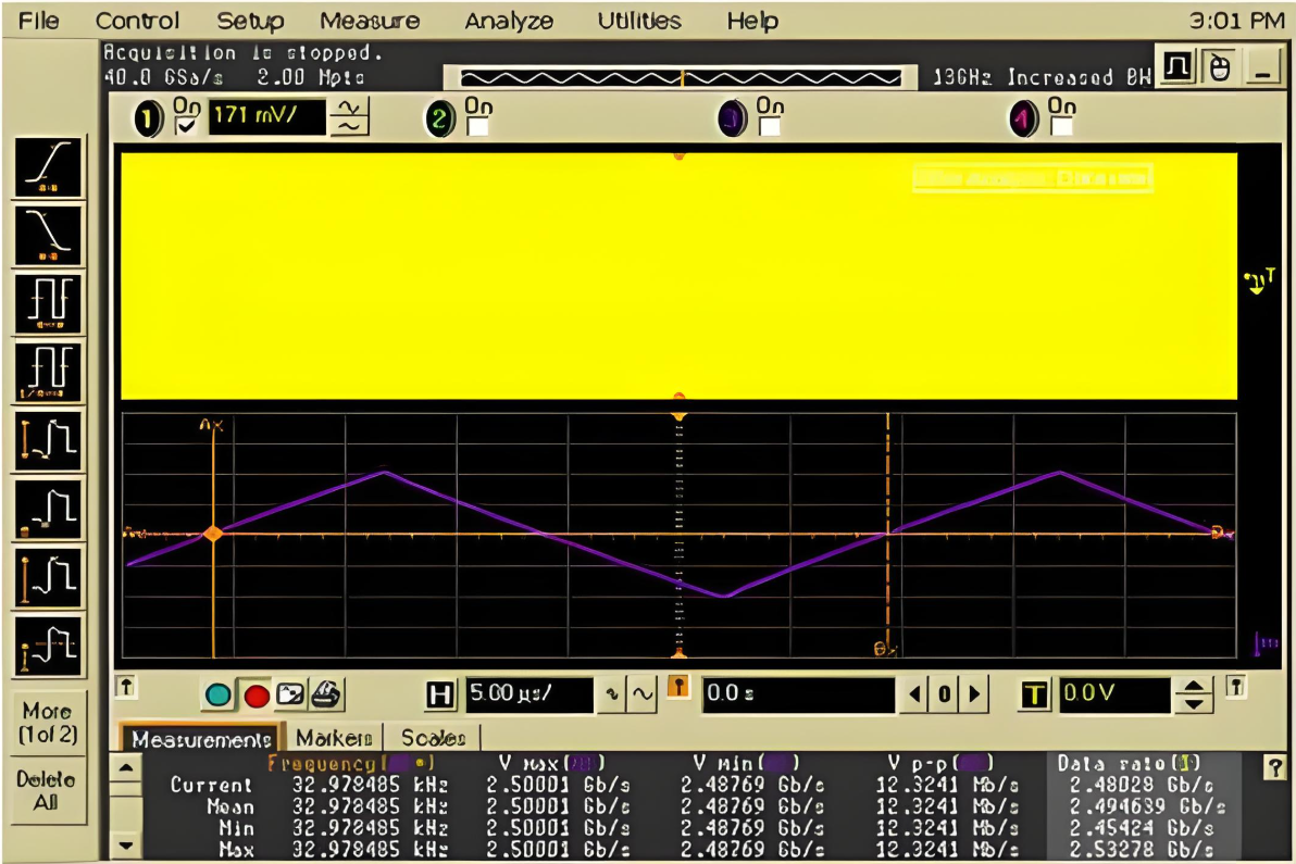 Signal Integrity Testing on Air Quality PCB