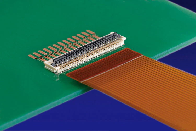 Flex PCB with different types of connectors for interconnect solutions