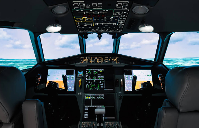 Aircraft cockpit with digital systems supported by Ethernet PCBs