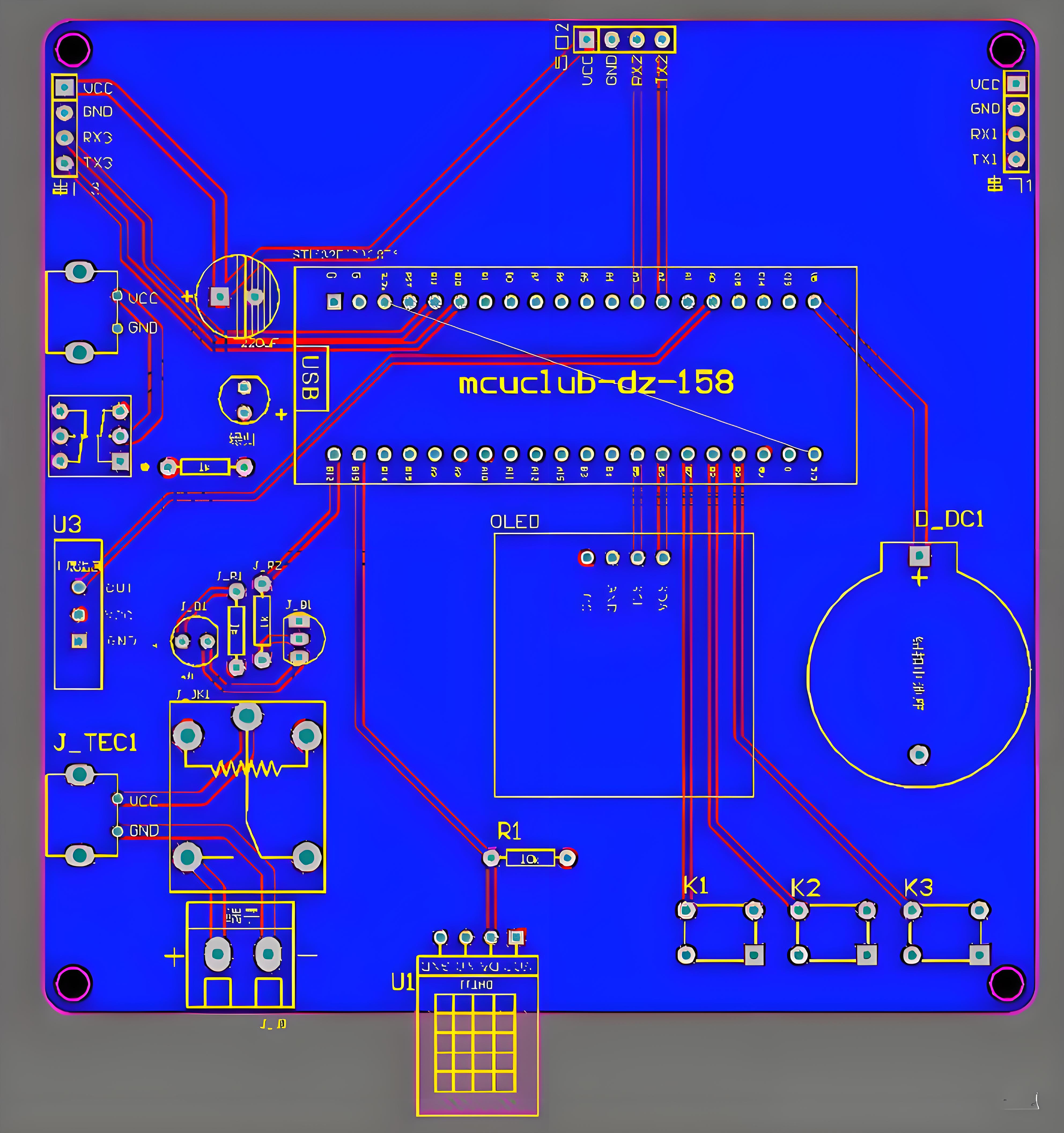 Simplified PCB layout for agricultural sensor design
