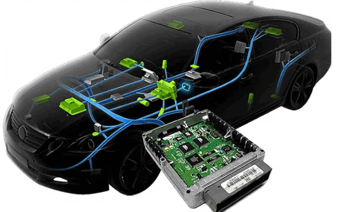 Autonomous vehicle PCB in high-temperature environment"
