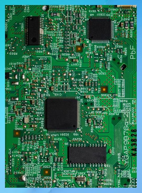 Completed PCB with perfect solder joints after custom reflow profile soldering