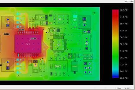 Thermal imaging of PCB for performance testing under ISO 9001 standards