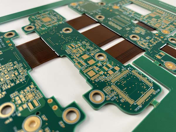 Rigid-flex PCB installed in a smart refrigerator control system