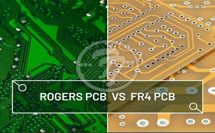 Comparison of FR-4 and Rogers substrate materials for 6-layer PCBs