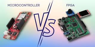 PCB layout featuring both FPGA and microcontroller for embedded systems design."