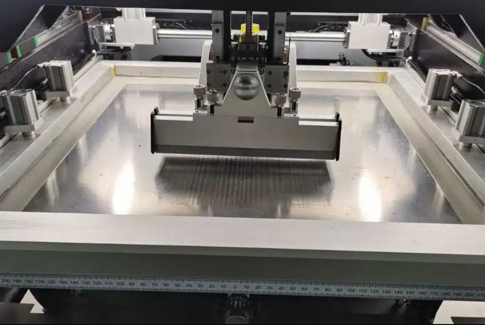 Applying solder paste using a stencil for smart meter PCB SMT assembly