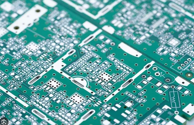 PCB with DIY HASL finish displaying solder-coated copper traces