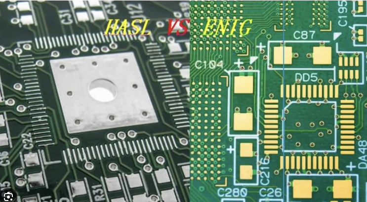 HASL finish avionics PCB compared to ENIG for surface uniformity