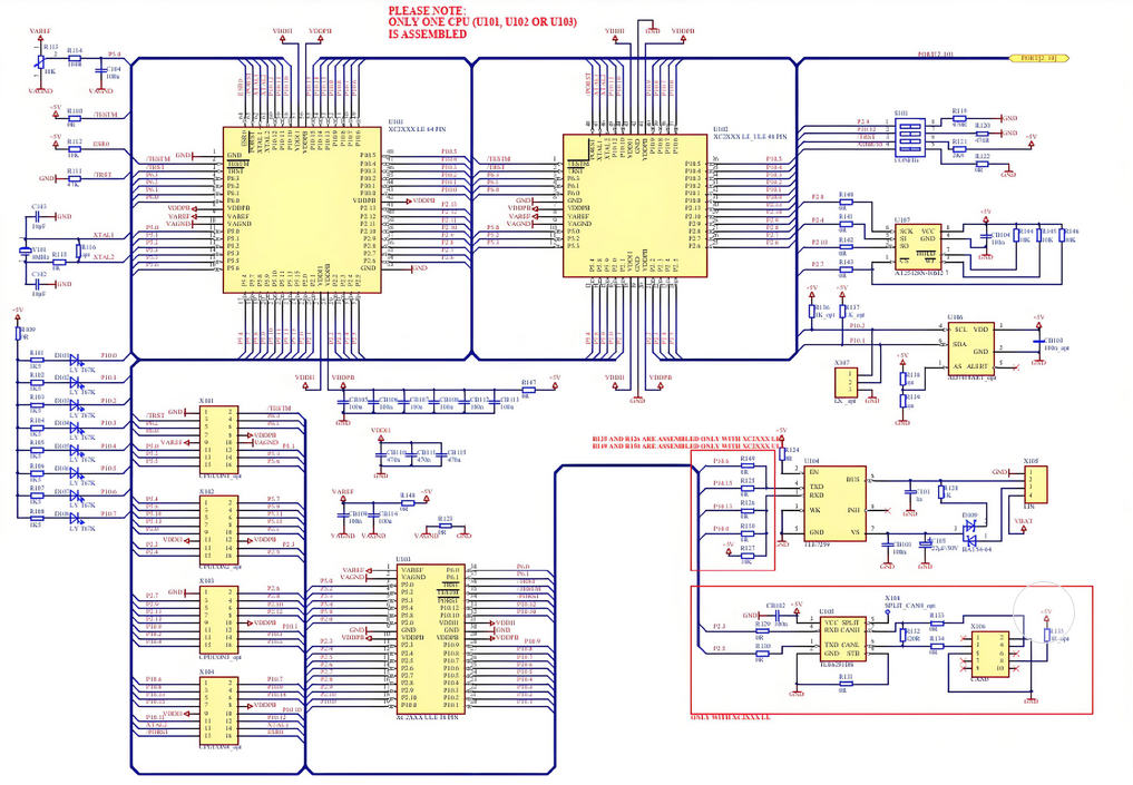 Illustration of ground layer in 4-layer PCB with return current paths.