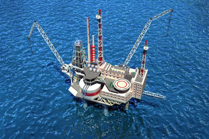 Oil rig in extreme offshore conditions highlighting the need for durable PCB materials