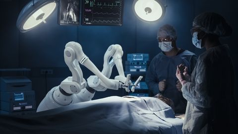 Surgical robot performing a precise operation in a medical setting