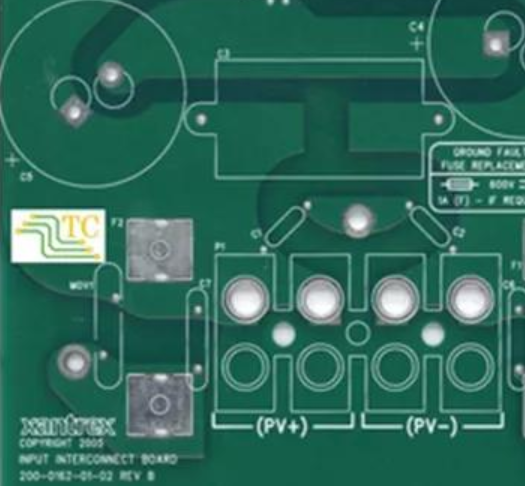 PCB with version number and symbolic silkscreen markings