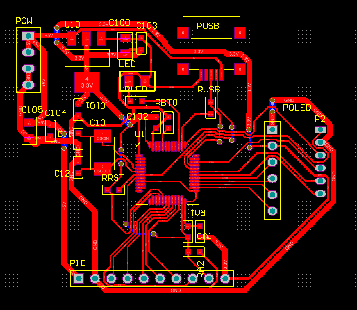 Guard traces for crosstalk reduction in PCB design