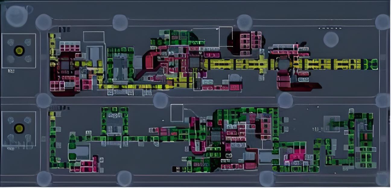 RF trace routing for high-frequency PCB layout.