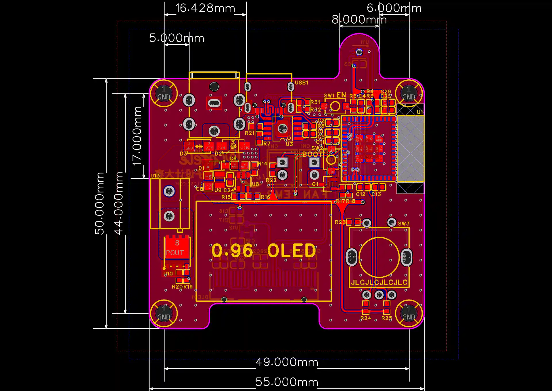 Engineer using 3D printer for PCB prototyping