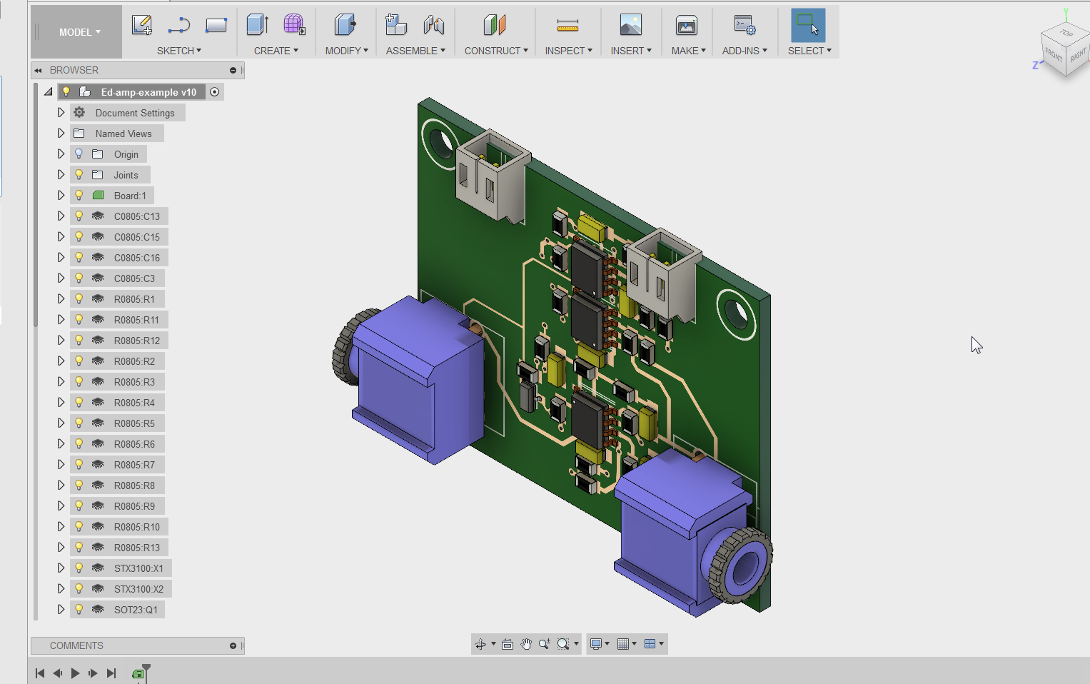 Exporting PCB layout from Eagle to 3D design software for visualization
