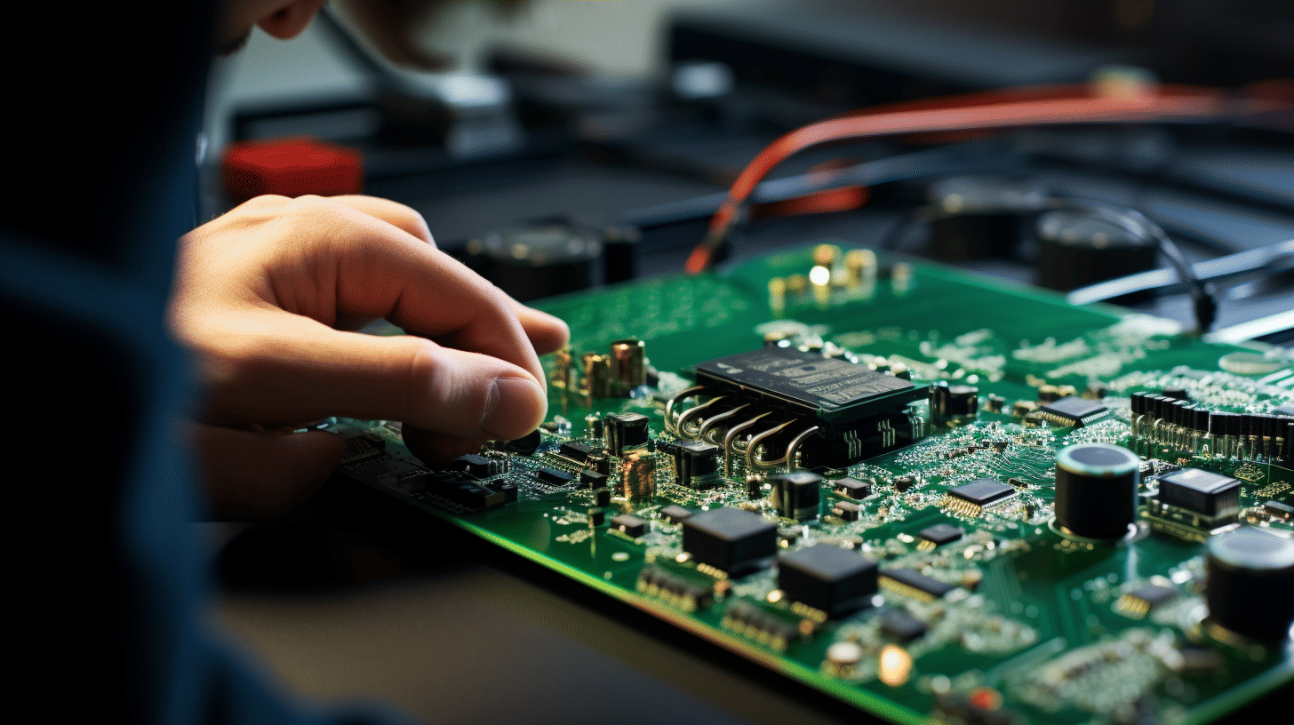 Well-soldered access control PCB with secure component connections